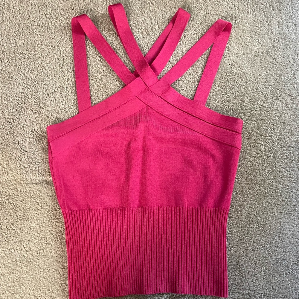 Y2K Bebe Crisscrossed Front Top